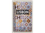 Vianmo Insegna Di Latta 30X20 Cm Lisbon Portugal Mosaik Kunst