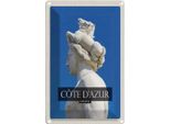 Vianmo Insegna Di Latta 30X20 Cm Cote D'azur Der Fontaine Du Soleil