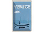 Vianmo Insegna Di Latta 18X12 Cm Venice Venedig Malerisches Bild