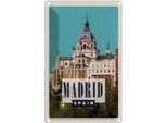 Vianmo Insegna Di Latta 30X20 Cm Madrid Spanien Urlaubsort