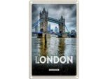 Vianmo Insegna Di Latta 18X12 Cm London England Reiseziel BrüCke