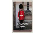 Vianmo Insegna Di Latta 18X12 Cm London Wachmann Buckingham Palace