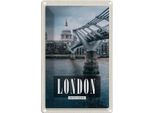 Vianmo Insegna Di Latta 18X12 Cm London Uk JahrtausendbrüCke Aussicht