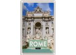 Vianmo Insegna Di Latta 30X20 Cm Rom Italien Trevi Fountain Brunnen