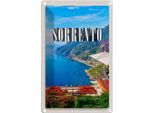 Vianmo Insegna Di Latta 18X12 Cm Sorrento Italien Meer Ausblick Trip