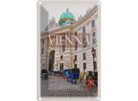 Vianmo Insegna Di Latta 30X20 Cm Wien ÖSterreich Kirche Mosaik