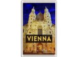 Vianmo Insegna Di Latta 30X20 Cm Wien ÖSterreich Stephansdom