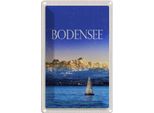 Vianmo Insegna Di Latta 18X12 Cm Bodensee Deutschland Bot See