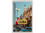 Vianmo Insegna Di Latta 30X20 Cm Cuba Karibik Innenstadt Urlaub