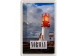 Vianmo Insegna Di Latta 18X12 Cm Norwegen Leuchtturm Gewitter Meer
