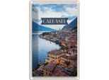 Vianmo Insegna Di Latta 30X20 Cm Gardasee Italien Aussicht Stadt See