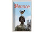 Vianmo Insegna Di Latta 18X12 Cm Monaco Frankreich Europa Skulptur Vogel