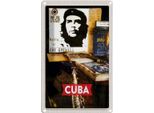 Vianmo Insegna Di Latta 30X20 Cm Cuba Karibik Che Guevara Demokratie
