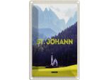 Vianmo Insegna Di Latta 18X12 Cm St. Johann In Tirol ÖSterreich Kirche