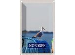 Vianmo Insegna Di Latta 30X20 Cm Nordsee MöWe Strand Meer Trip