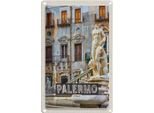 Vianmo Insegna Di Latta 30X20 Cm Palermo Italien Skulptur Altstadt
