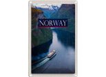 Vianmo Insegna Di Latta 30X20 Cm Norwegen Kreuzfahrt Meer Gebirge