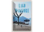 Vianmo Insegna Di Latta 30X20 Cm Lago Maggiore Boote Schifftour Meer