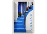 Vianmo Insegna Di Latta 18X12 Cm Greece Griechenland Blaue Treppen