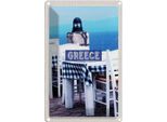 Vianmo Insegna Di Latta 30X20 Cm Greece Griechenland Restaurant Meer