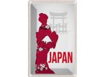 Vianmo Insegna Di Latta 30X20 Cm Japan Asien Tradionelle Kimono Kleid