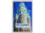 Vianmo Insegna Di Latta 30X20 Cm Helsinki Finnland Kirche Architektur