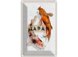 Vianmo Insegna Di Latta 30X20 Cm Japan Koi Fische Asien Kunst