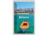 Vianmo Insegna Di Latta 18X12 Cm Greece Griechenland Meer Boot Strand