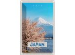 Vianmo Insegna Di Latta 30X20 Cm Japan Asien Schnee Winter Gebirge