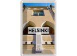 Vianmo Insegna Di Latta 18X12 Cm Helsinki Finnland GebäUde