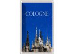 Vianmo Insegna Di Latta 18X12 Cm KöLn Deutschland KöLner Dom Kirche