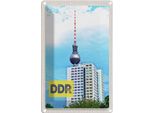 Vianmo Insegna Di Latta 30X20 Cm Berlin Trip Fernsehrturm Ddr
