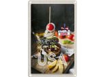 Vianmo Insegna Di Latta 18X12 Cm Amerika Burger Fast Food Gerichte