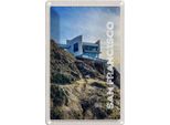 Vianmo Insegna Di Latta 18X12 Cm San Francisco GebäUde Gebirge Aussicht
