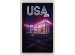 Vianmo Insegna Di Latta 30X20 Cm Amerika Diner Restaurant Fast Food