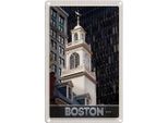 Vianmo Insegna Di Latta 30X20 Cm Usa Amerika Boston SehenswüRdigkeit