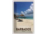 Vianmo Insegna Di Latta 30X20 Cm Barbados Insel Frankreich Meer Strand