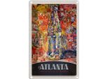 Vianmo Insegna Di Latta 30X20 Cm Antlanta Amerika GemäLde