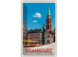 Vianmo Insegna Di Latta 18X12 Cm Frankfurt Altstadt