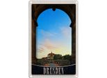 Vianmo Insegna Di Latta 30X20 Cm Dresden Schloss Vorgarten Mittelalter