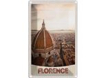 Vianmo Insegna Di Latta 30X20 Cm Florence Italien Europa Stadt Kirche