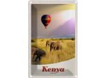 Vianmo Insegna Di Latta 30X20 Cm Kenia Afrika Elefanten HeißLuftballon