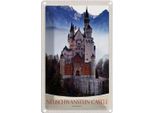 Vianmo Insegna Di Latta 30X20 Cm Neuschwanstein Schloss Deutschland