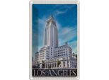 Vianmo Insegna Di Latta 30X20 Cm Los Angeles Usa Amerika Hochhaus