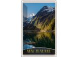 Vianmo Insegna Di Latta 30X20 Cm Neuseeland Meer Gebirge Natur