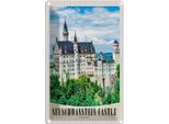 Vianmo Insegna Di Latta 30X20 Cm Neuschwanstein Schloss Architektur
