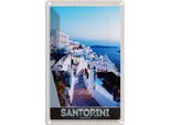 Vianmo Insegna Di Latta 30X20 Cm Santorini Insel WeißE HäUser
