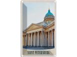 Vianmo Insegna Di Latta 18X12 Cm Saint Petersburg Russland Kirche