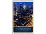 Vianmo Insegna Di Latta 30X20 Cm Singapur Stadt Asien Hochhaus Indien