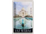 Vianmo Insegna Di Latta 18X12 Cm Taj Mahal Indien Vordergarten